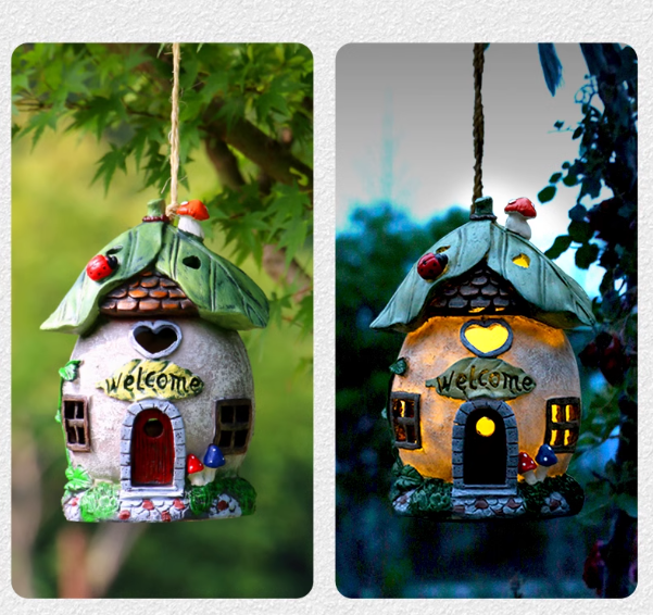 Güneş Enerjisiyle Çalışan Işıklı Ev-Bahçe Dekor Süsü