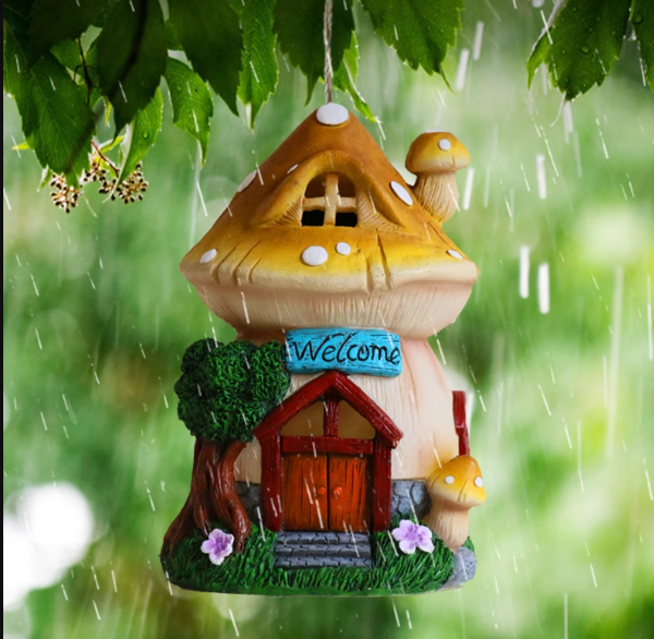 Güneş Enerjisiyle Çalışan Işıklı Ev-Bahçe Dekor Süsü