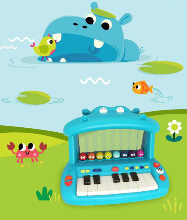 Sesli Işıklı Renkli Baloncuklu Oyuncak Piyano