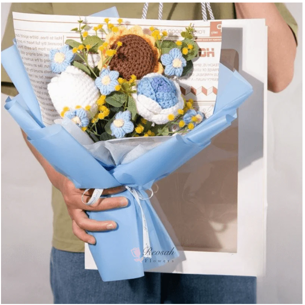 El Örgüsü Buketleri-Eşssiz Kalıcı Hediyeler