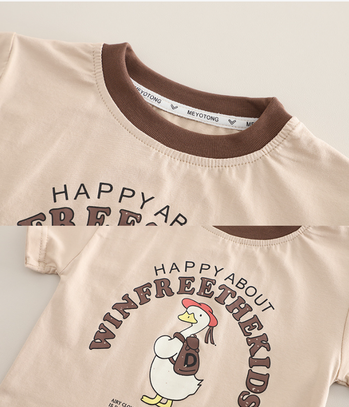 Şapkalı Ördek Cepli Kot Tulum Takımı – 1-5 Yaş (Renk Seçmeli)