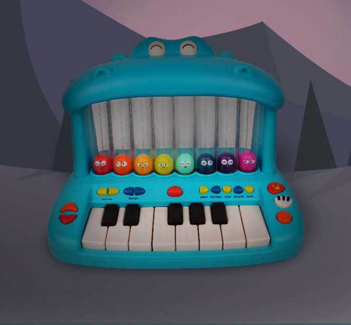 Sesli Işıklı Renkli Baloncuklu Oyuncak Piyano