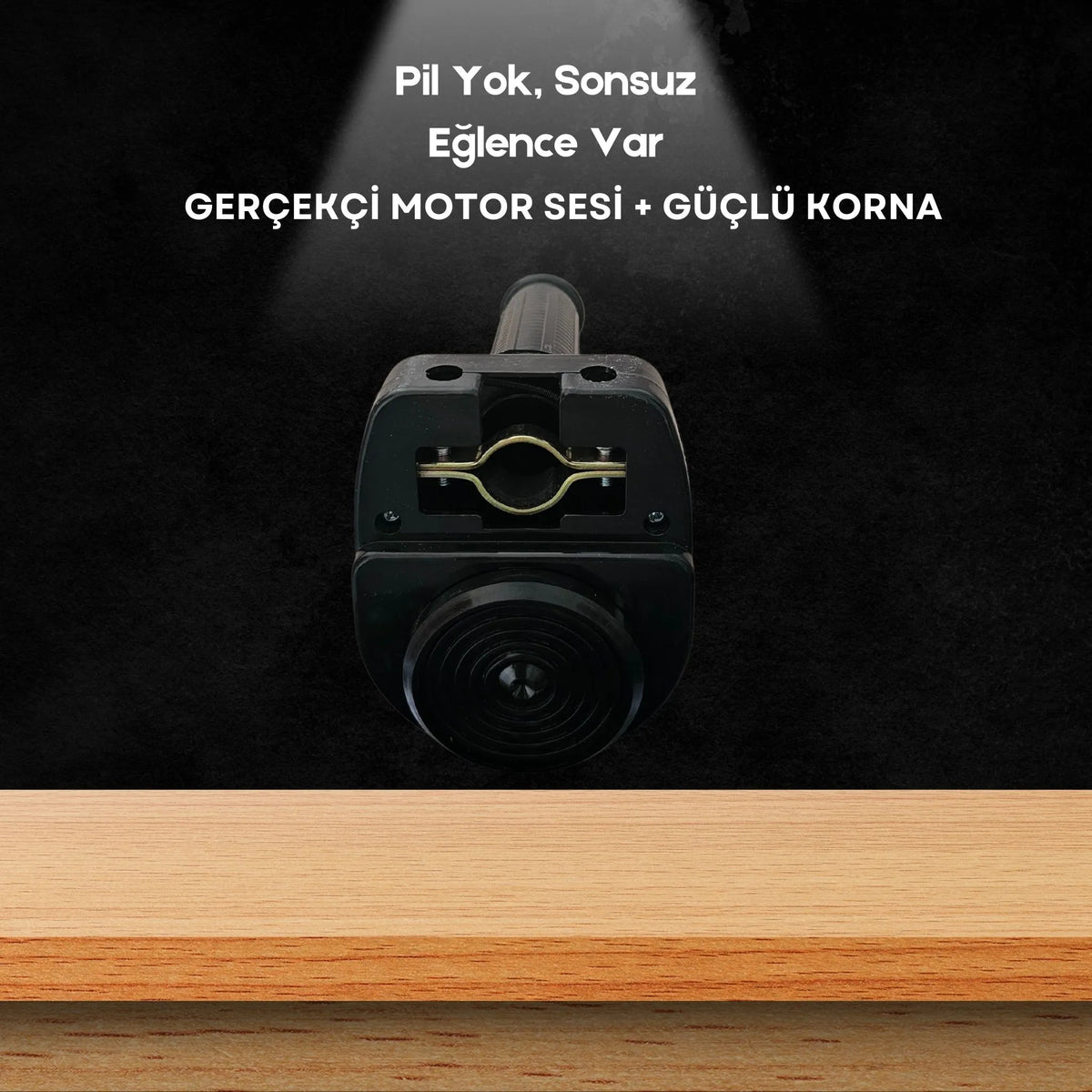 Bisiklet & Scooter İçin Motor Sesli Korna – Pilsiz Çevirmeli Gaz Kolu