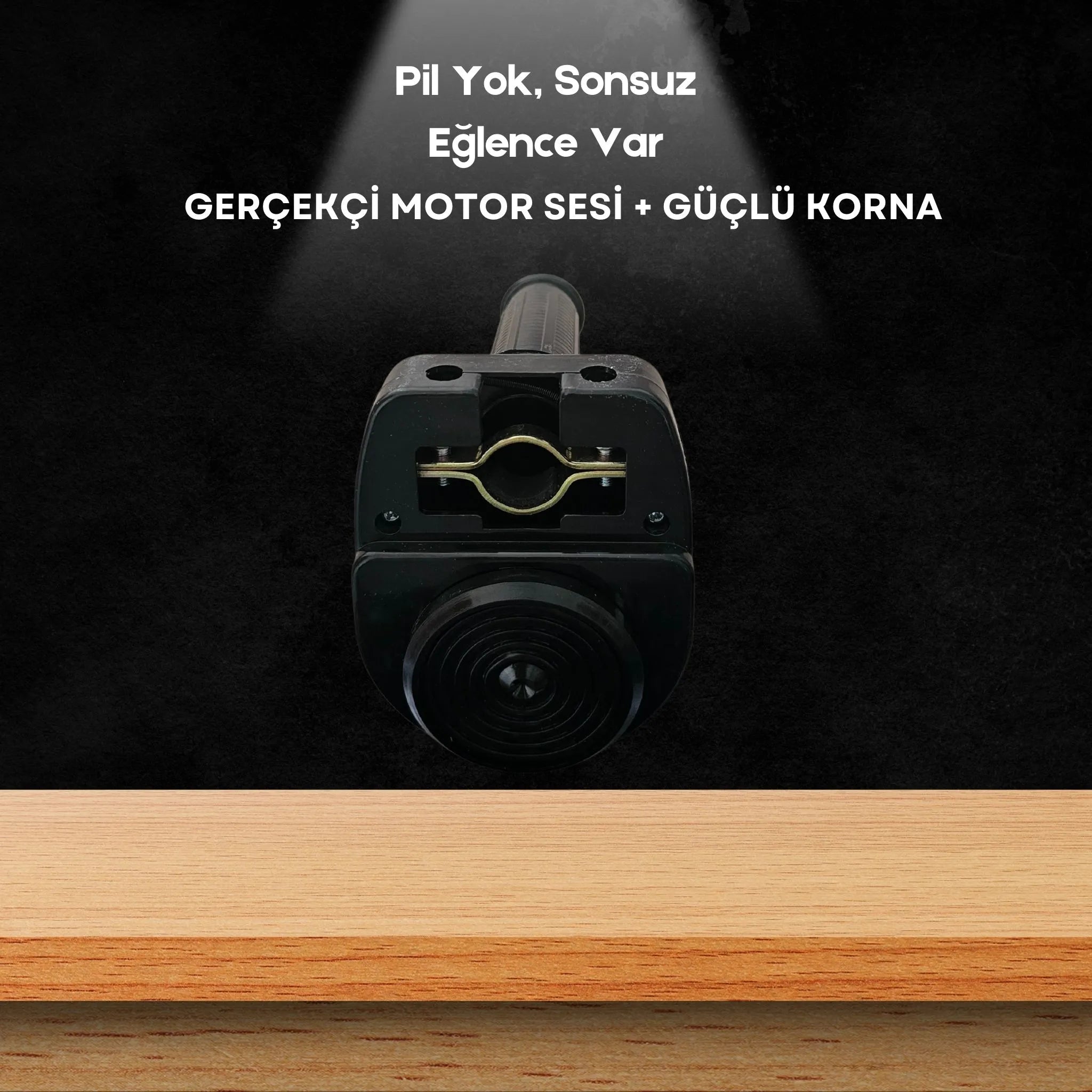 Bisiklet & Scooter İçin Motor Sesli Korna – Pilsiz Çevirmeli Gaz Kolu