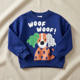 Çocuk Kışlık Takım Köpek Baskılı Kare Desenli Saks Mavi 2-8 Yaş
