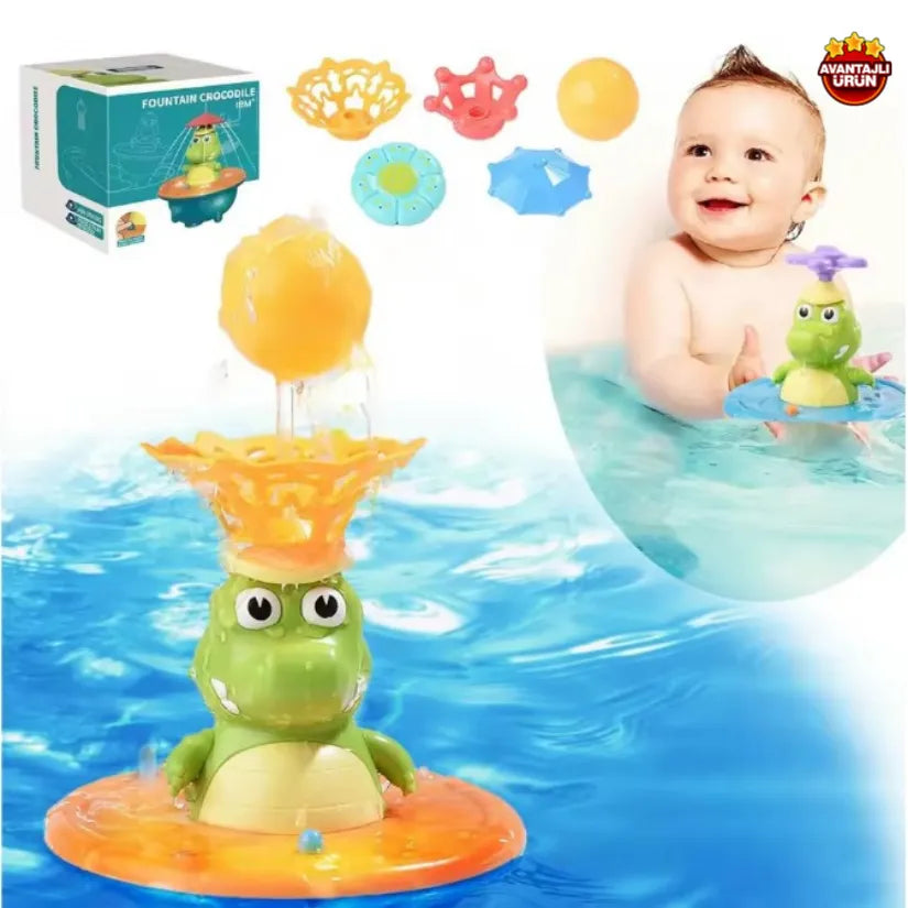 Su Efektli Timsah Oyuncak – 4 Farklı Başlık ve Top