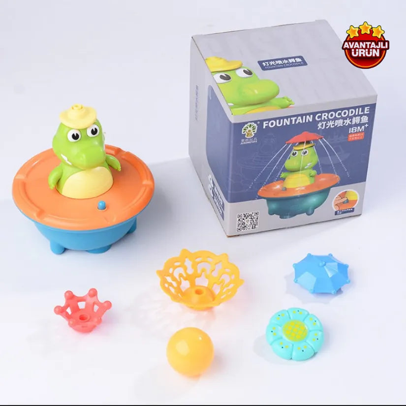 Su Efektli Timsah Oyuncak – 4 Farklı Başlık ve Top