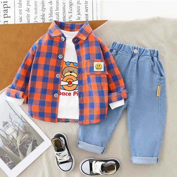 1-5 Yaş 3 Parça Unisex Çocuk Takımı (Renk Seçenekleri)