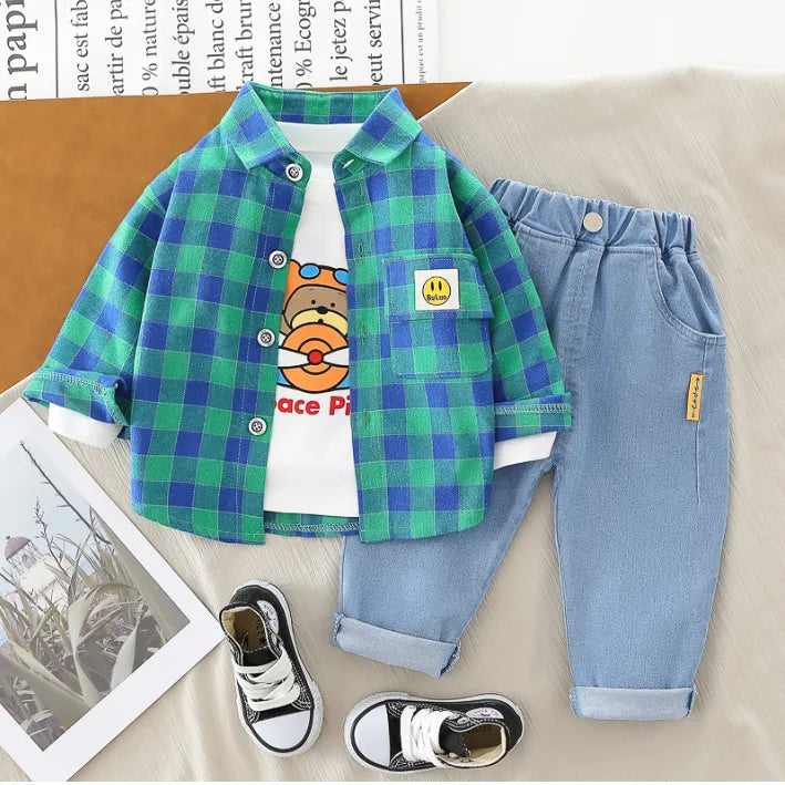 1-5 Yaş 3 Parça Unisex Çocuk Takımı (Renk Seçenekleri)