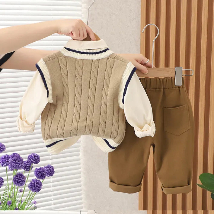 1-5 Yaş 3 Parça Erkek Çocuk Takımı – 2 Renk Seçenekli