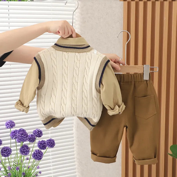 1-5 Yaş 3 Parça Erkek Çocuk Takımı – 2 Renk Seçenekli