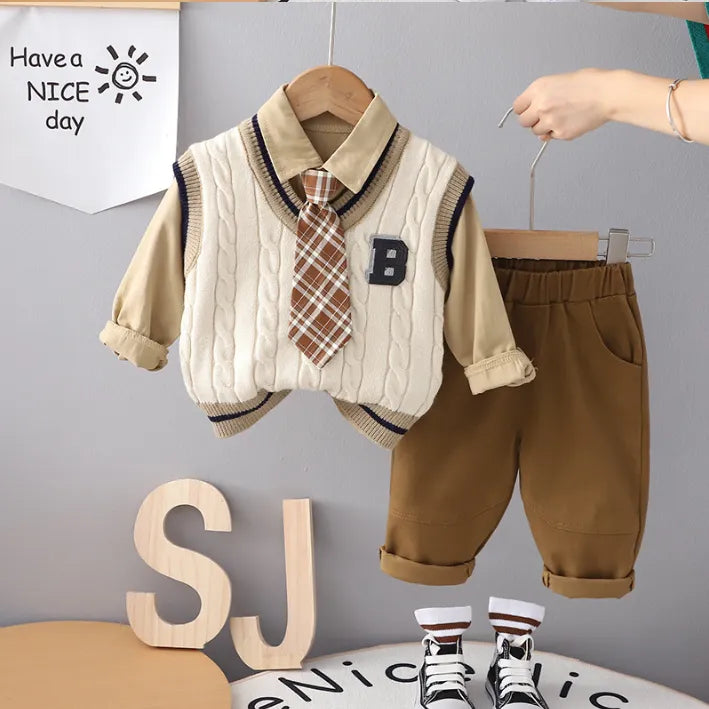 1-5 Yaş 3 Parça Erkek Çocuk Takımı – 2 Renk Seçenekli
