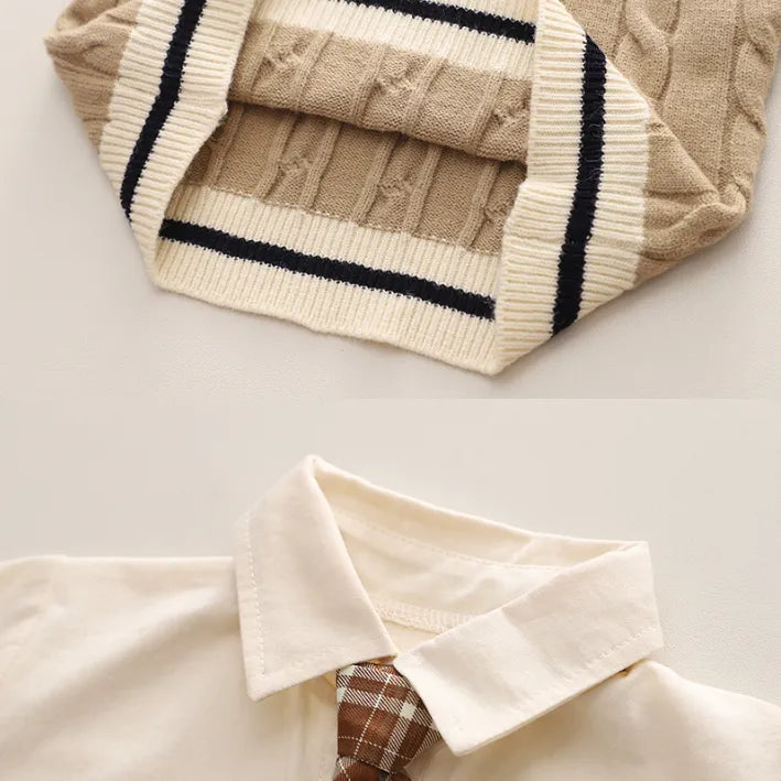 1-5 Yaş 3 Parça Erkek Çocuk Takımı – 2 Renk Seçenekli