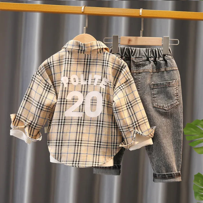 1-5 Yaş 3 Parça Erkek Çocuk Kombin-Renk Seçenekleri