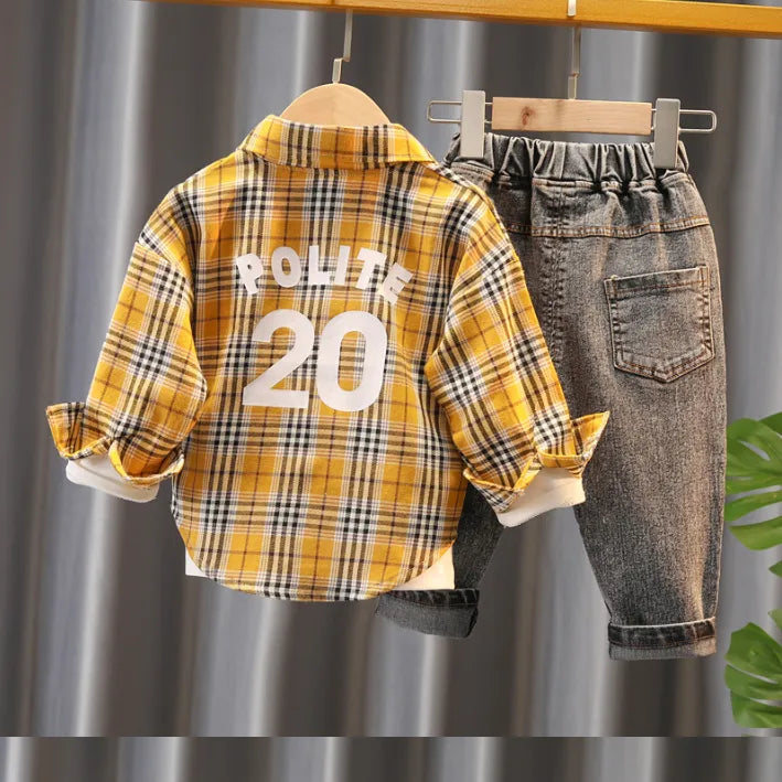 1-5 Yaş 3 Parça Erkek Çocuk Kombin-Renk Seçenekleri