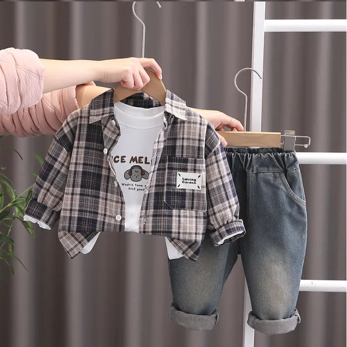 1-5 Yaş 3 Parça Erkek Çocuk Takımı – 2 Renk Seçenekli