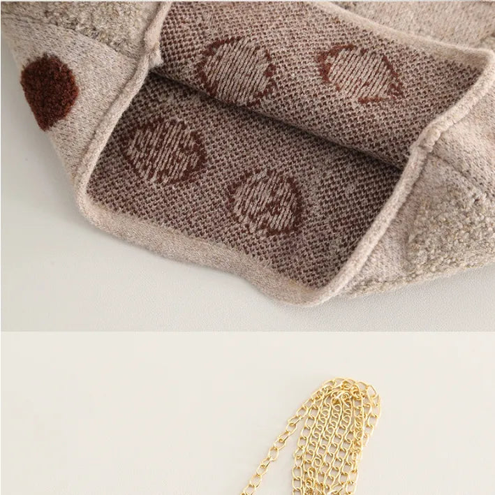 1-5 Yaş 3 Parça Kız Çocuk Takımı – Çantalı Puanlı Yelek Modeli