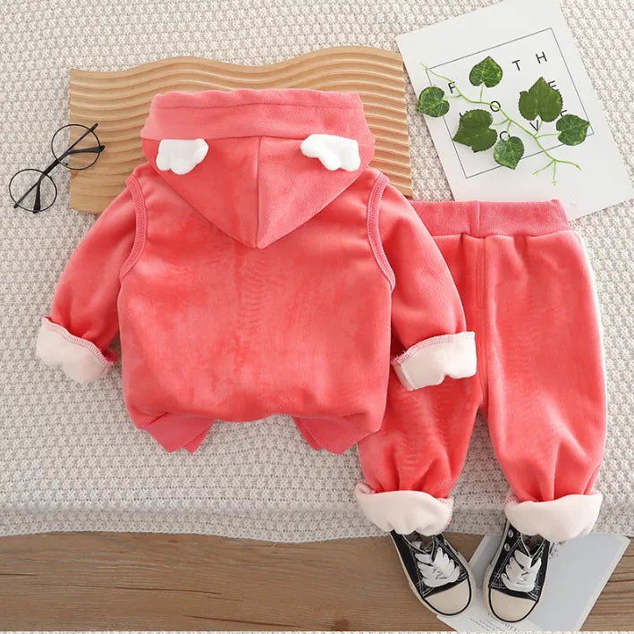 1-5 Yaş 3 Parça Kız Çocuk Takımı – 2 Renk