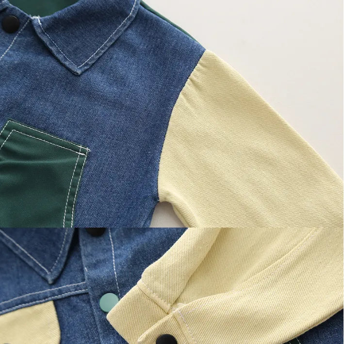 1-5 Yaş 2 Parça Erkek Çocuk Kot Takımı