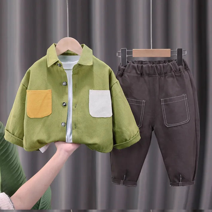 1-5 Yaş 3 Parça Erkek Çocuk Takımı – 3 Model Renk Seçeneği