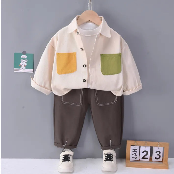 1-5 Yaş 3 Parça Erkek Çocuk Takımı – 3 Model Renk Seçeneği