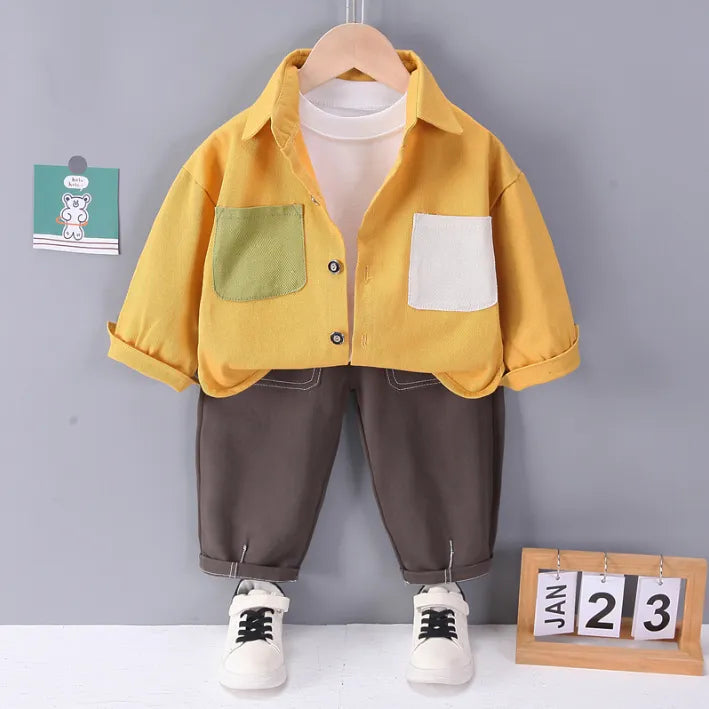 1-5 Yaş 3 Parça Erkek Çocuk Takımı – 3 Model Renk Seçeneği