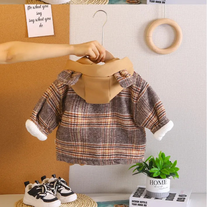 1-5 Yaş Peluş Astarlı Ayıcık Ceket – 2 Farklı Model