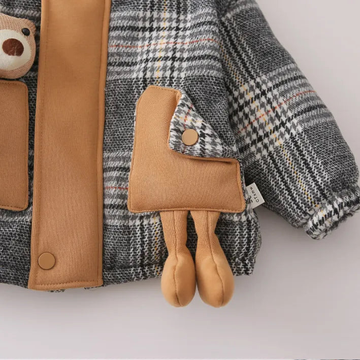 1-5 Yaş Peluş Astarlı Ayıcık Ceket – 2 Farklı Model