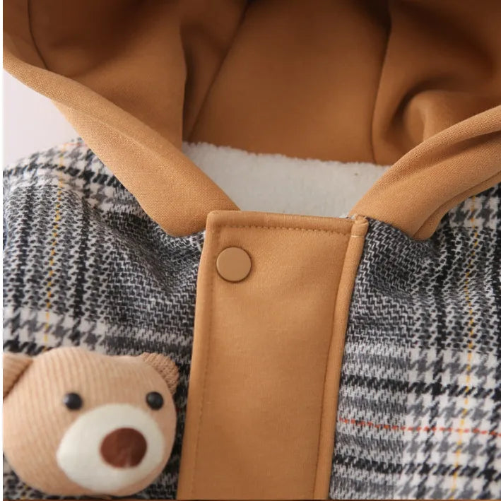 1-5 Yaş Peluş Astarlı Ayıcık Ceket – 2 Farklı Model