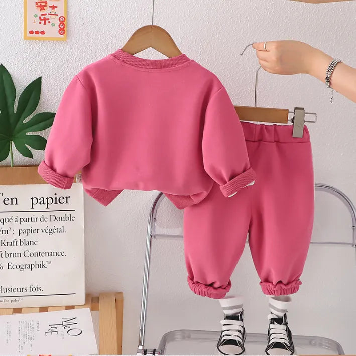 Dantelli Fiyonk Detaylı 2’li Kız Çocuk Takımı – 3 Renk Seçenekli