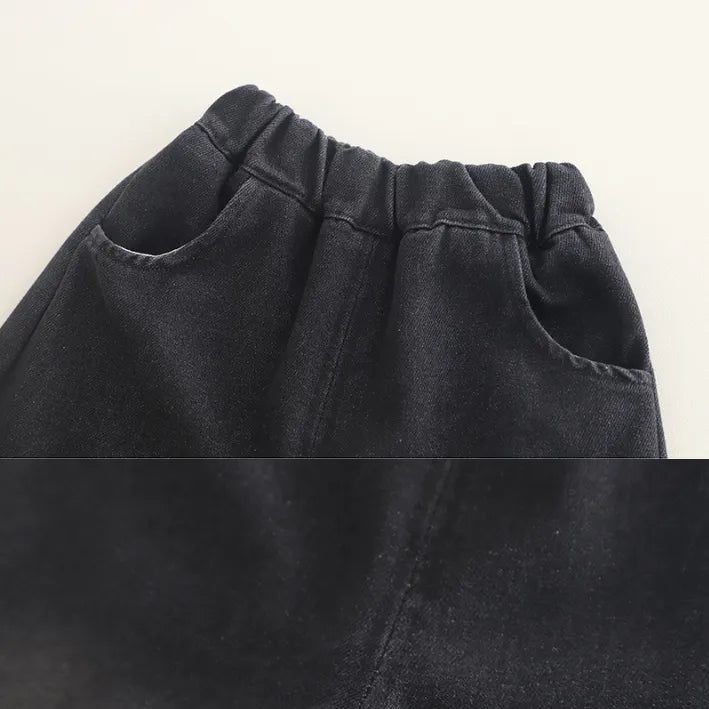 1-5 Yaş Erkek Çocuk 3 Parça Kot Gömlekli Takım