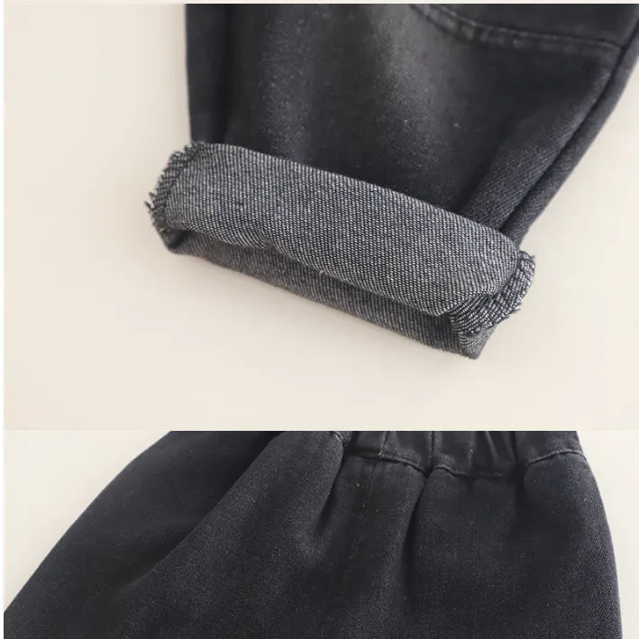 1-5 Yaş Erkek Çocuk 3 Parça Kot Gömlekli Takım