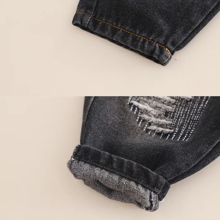 1-6 Yaş Çocuk Sweat ve Jean Pantolon 2’li Takım (3 Renk Seçenekli)