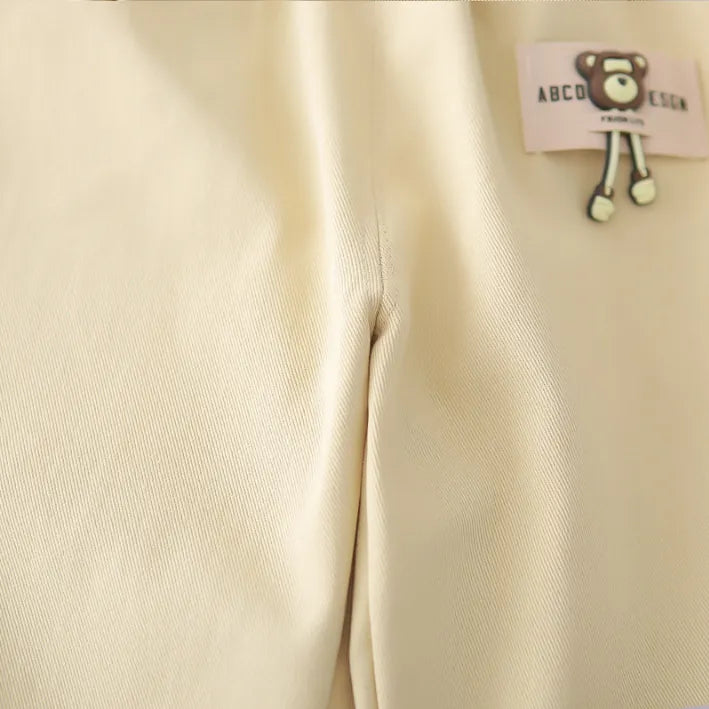 1-5 Yaş 3 Parça Ayıcık Desenli Gömlek ve Pantolon Takımı