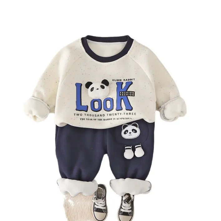 Panda Nakışlı Unisex 2’li Eşofman Takımı (1-5 Yaş)