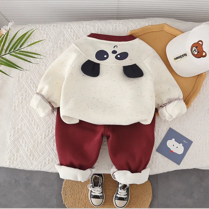 Panda Nakışlı Unisex 2’li Eşofman Takımı (1-5 Yaş)