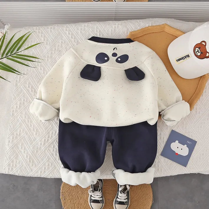 Panda Nakışlı Unisex 2’li Eşofman Takımı (1-5 Yaş)