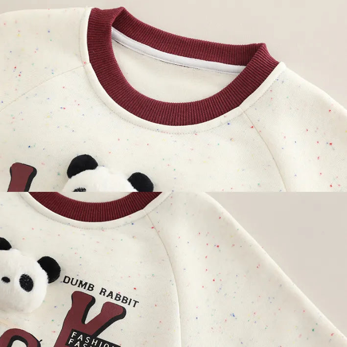 Panda Nakışlı Unisex 2’li Eşofman Takımı (1-5 Yaş)