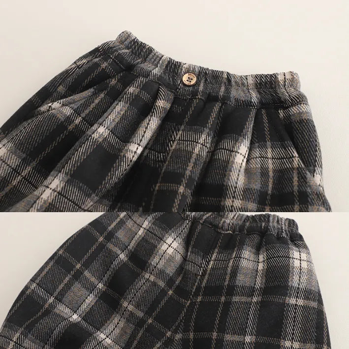 3 Parça Peluş Atkılı Tavşan Cepli Kız Çocuk Takımı 1-5 Yaş