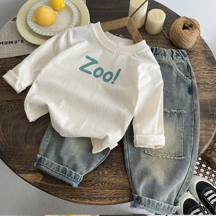 3 Parça Desenli Erkek Çocuk Takımı (1-5 Yaş)