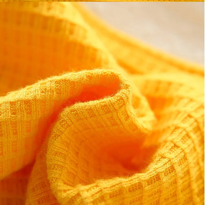 Kız Çocuk 1-5 Yaş Papatya Detaylı 3 Parça Takım-Sarı ve Pembe