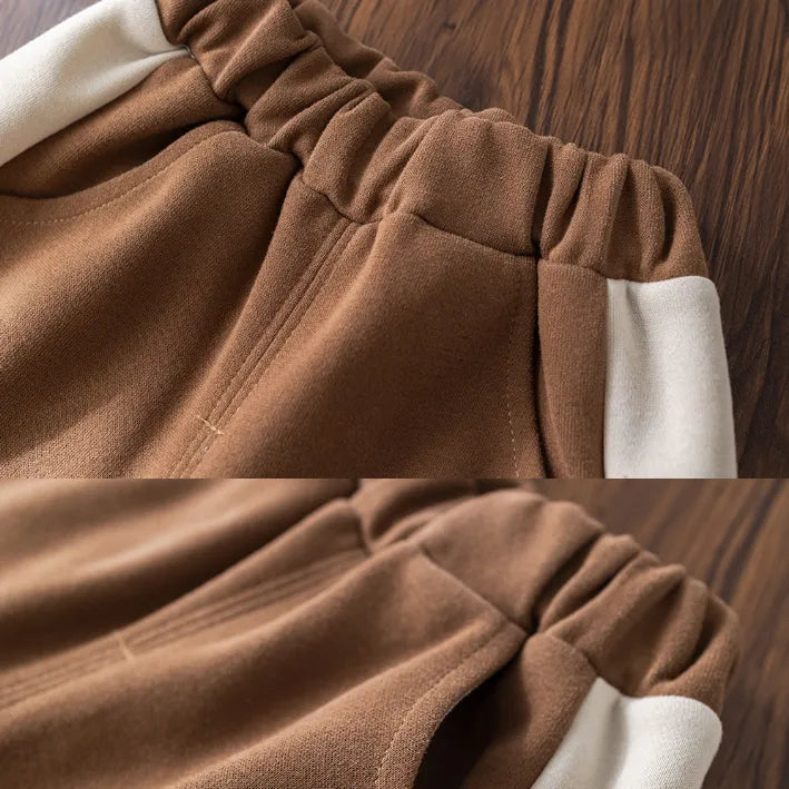 2’li 1-5 Yaş Unisex Ayıcık Nakışlı Ceket ve Eşofman Altı Takımı