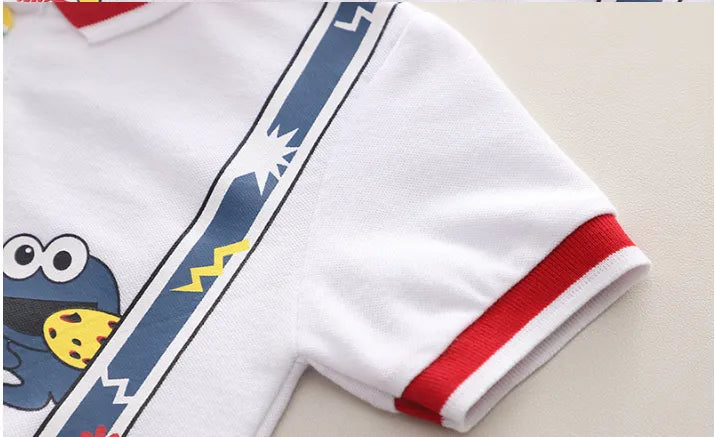 Askılı Desenli Elmo Kot Şortlu Takım (1-5 Yaş)