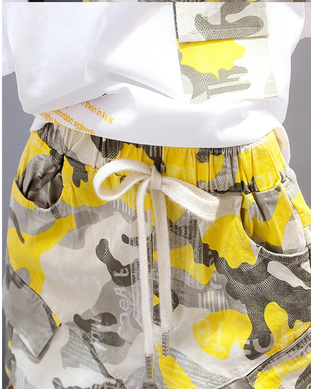 Kamuflaj Cepli Tişört ve Desenli Şort 2’li Yazlık Takım (Erkek)