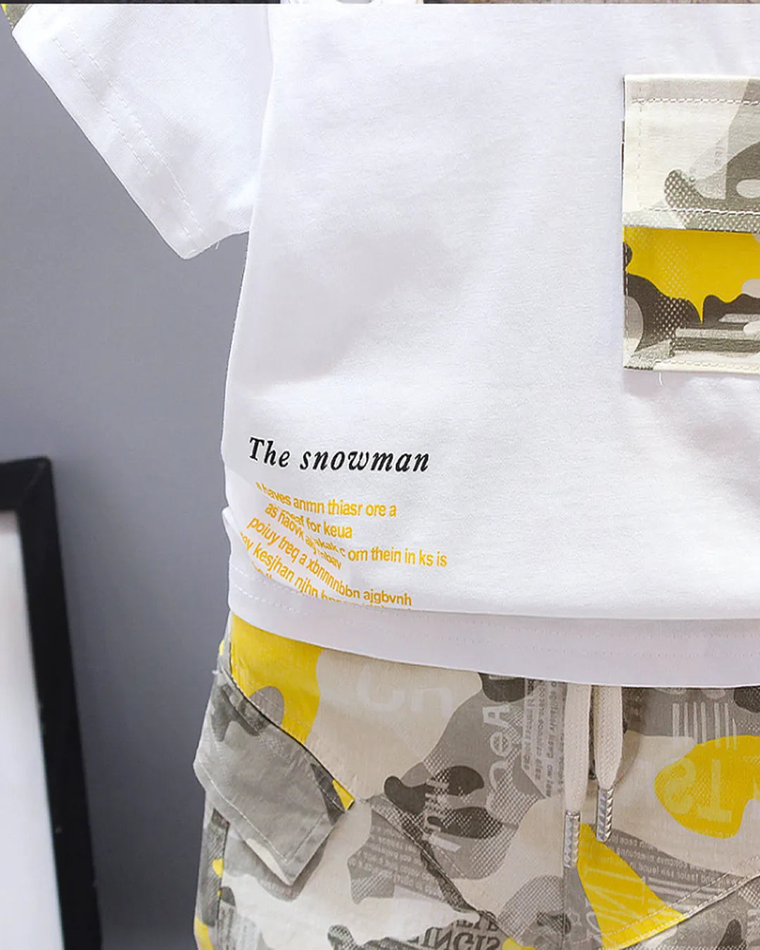 Kamuflaj Cepli Tişört ve Desenli Şort 2’li Yazlık Takım (Erkek)