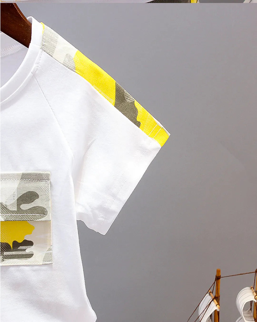 Kamuflaj Cepli Tişört ve Desenli Şort 2’li Yazlık Takım (Erkek)