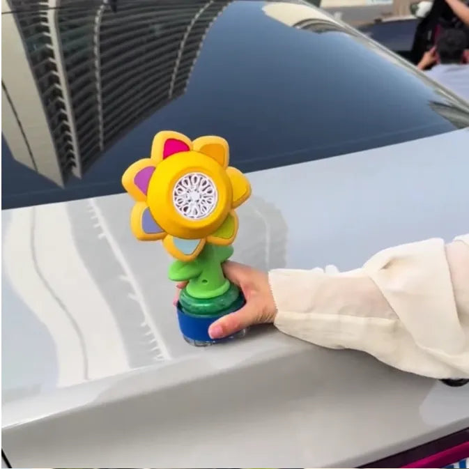 Kumandalı Şarjlı 360° Döner Baloncuk Makinesi – Çiçek Tasarım