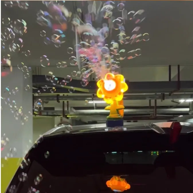 Kumandalı Şarjlı 360° Döner Baloncuk Makinesi – Çiçek Tasarım