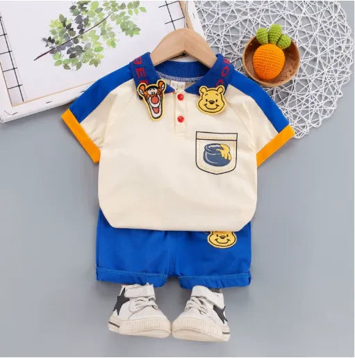 Winnie Temalı Mavi 2 Parça Takım (1-5 Yaş)