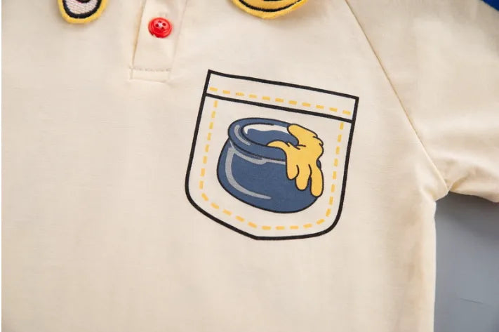 Winnie Temalı Mavi 2 Parça Takım (1-5 Yaş)